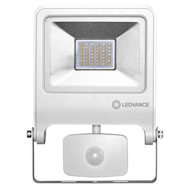 LED ZUNANJI REFLEKTOR LEDVANCE 30W ENDURA FLOOD WT BELI S SENZORJEM
