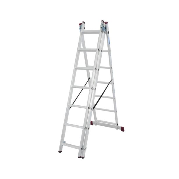 TRODELNA LESTEV KRAUSE CORDA 3X7 STOPNIC 1.9M DELOVNA VIŠINA 5.1M