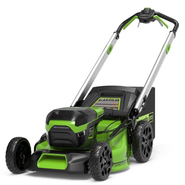 AKUMULATORSKA KOSILNICA GREENWORKS 60V 46 CM SAMOHODNA Z 4AH BATERIJO IN POLNIL.