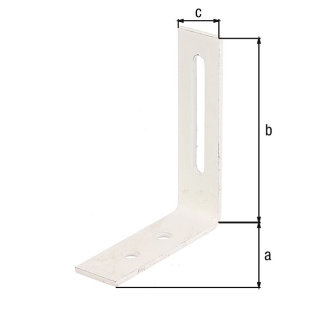 KOTNIK 65X80X20 MM NASTAVLJIVI BELI