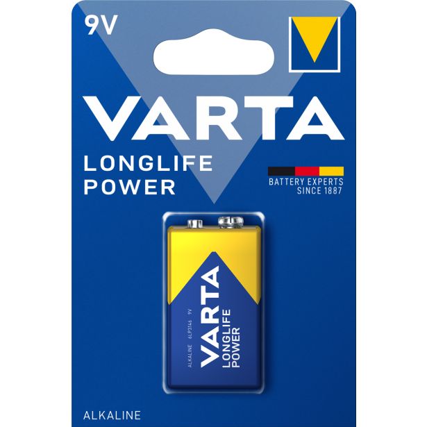 ALKALNI BATERIJSKI VLOŽEK VARTA 6LR61 9V LONGLIFE POWER BL/1