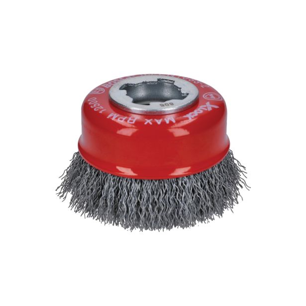SKODELASTA ŽIČNA ŠČETKA BOSCH 75 MM NAVOJ M14 FE 0.30MM X-LOCK