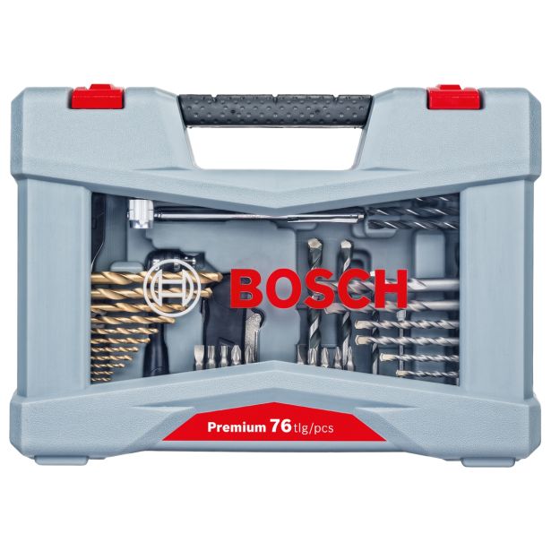 GARNITURA MEŠANIH SVEDROV BOSCH 76-DELNI KOMPLET PRIBORA PREMIUM X-LINE