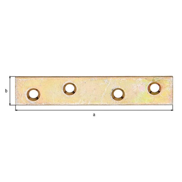 VEZNI ELEMENT ALBERTS 80X15 MM PLOŠČATI