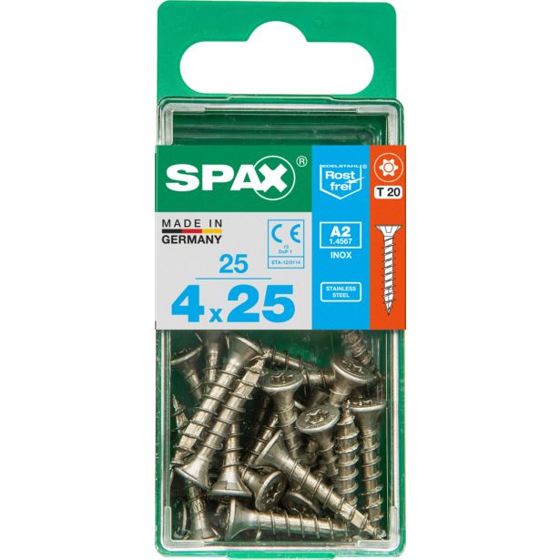 RF UNIVERZALNI VIJAK SPAX A2 TRX 4X25 V ZAVITKU 25 KOS