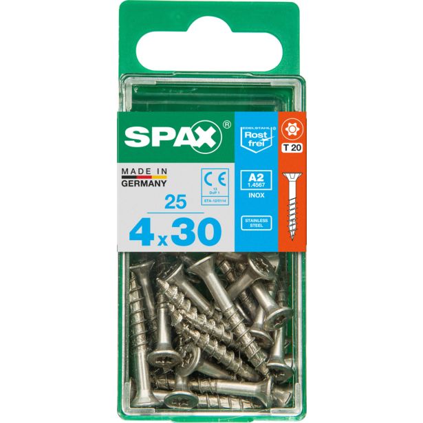 RF UNIVERZALNI VIJAK SPAX A2 TRX 4X30 V ZAVITKU 25 KOS