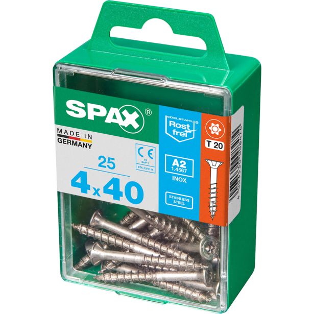 RF UNIVERZALNI VIJAK SPAX A2 TRX 4X40 V ZAVITKU 25 KOS