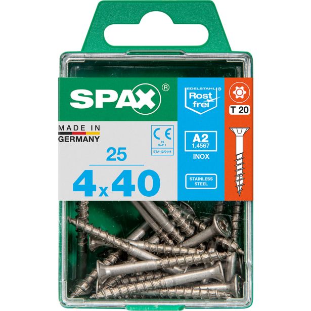 RF UNIVERZALNI VIJAK SPAX A2 TRX 4X40 V ZAVITKU 25 KOS