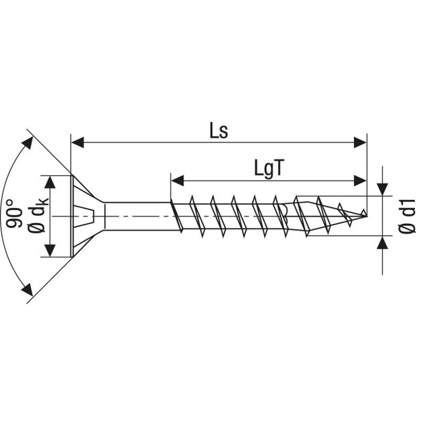RF UNIVERZALNI VIJAK SPAX A2 TRX 5X60 ZAV=50KOS