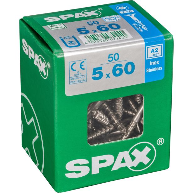 RF UNIVERZALNI VIJAK SPAX A2 TRX 5X60 ZAV=50KOS