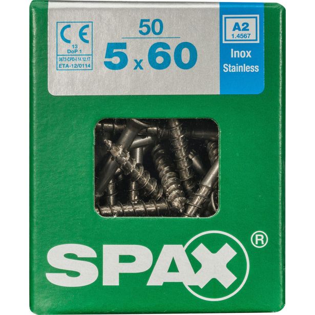 RF UNIVERZALNI VIJAK SPAX A2 TRX 5X60 ZAV=50KOS