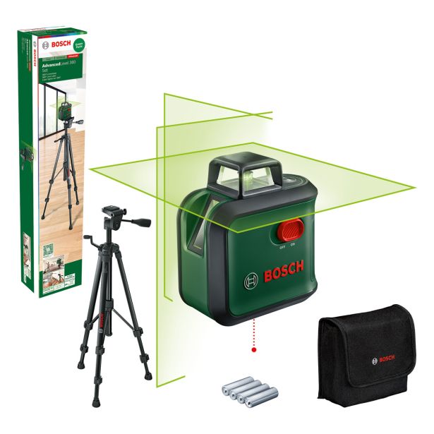 ADVANCEDLEVEL 360 + TT 150 LINIJSKI LASER Z ZELENIM ŽARKOM + STOJALO TT 150