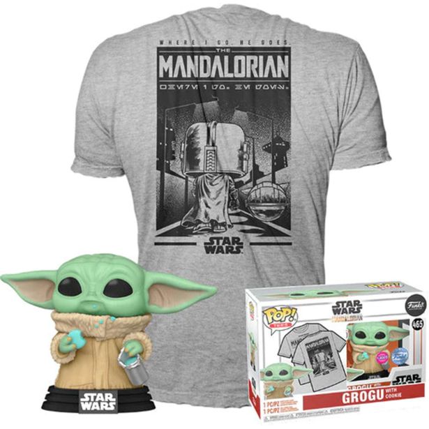 AKCIJSKA FIGURA FUNKO POP & TEE MANDO GROGU W/COOKIE
