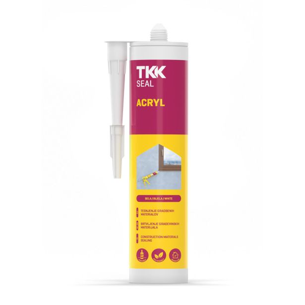 AKRILNA TESNILNA MASA ZA TESNJENJE GRADBENIH MATERIALOV 280 ML RJAVA.