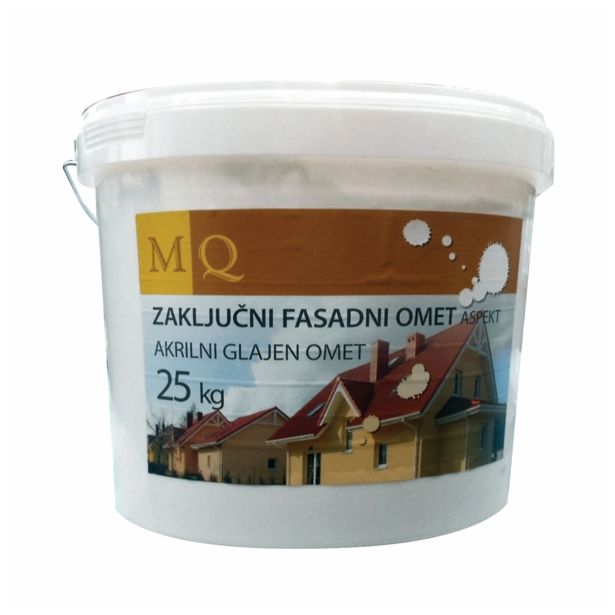 AKRILNI FASADNI OMET MQ ASPEKT 1.5 MM BEL KOS= 25 KG