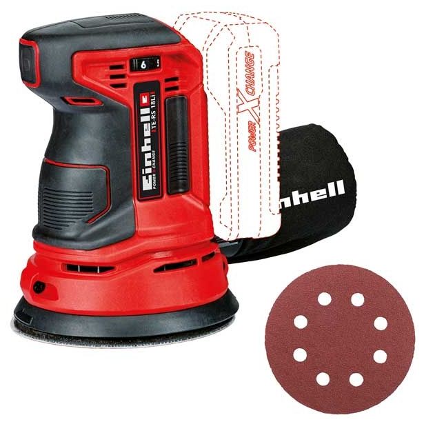 EINHELL AKUMULATORSKI EKSCENTRIČNI BRUSILNIK TE-RS 18 LI - SOLO POWER X-CHANGE