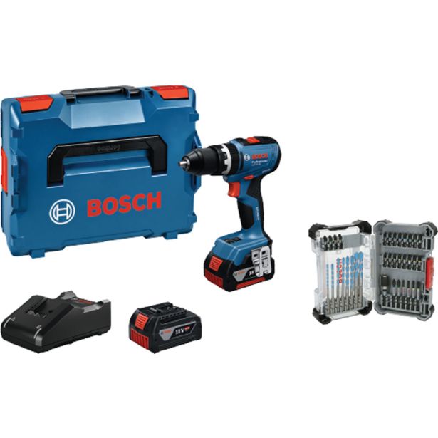 AKUMULATORSKI UDARNI VRTALNIK BOSCH GSB 18V-65 V KOVČKU + DARILO SET PRIBORA