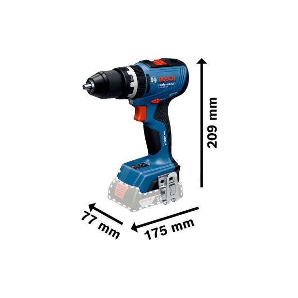 AKUMULATORSKI UDARNI VRTALNIK BOSCH GSB 18V-65 V KOVČKU + DARILO SET PRIBORA