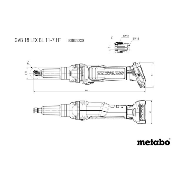 AKUMULAT. PREMI BRUSILNIK METABO GVB 18 LTX BL 11-7 HT