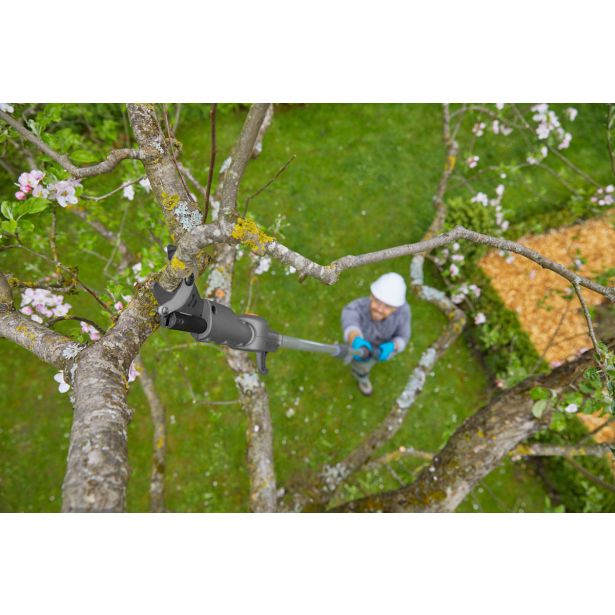 AKUMULATORSKE ŠKARJE GARDENA TELESKOPSKE HIGHCUT 360 18V ZA VEJE P4A SET