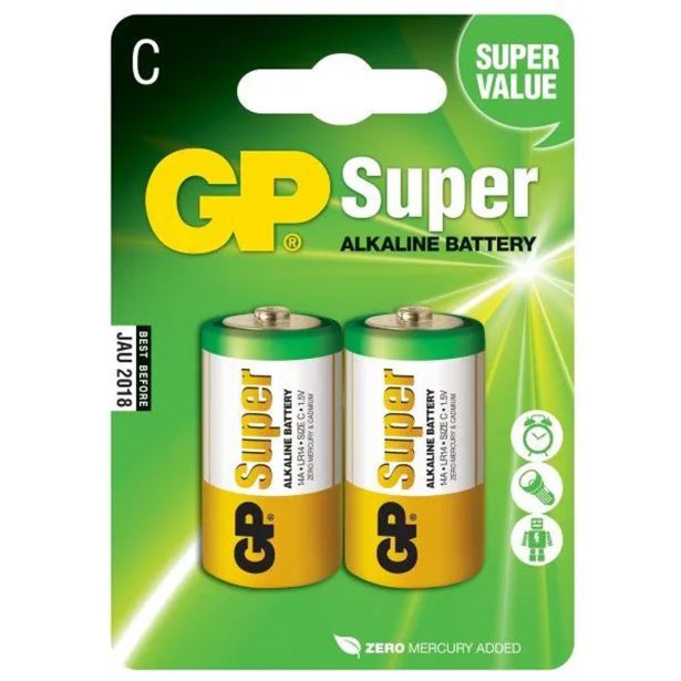 ALKALNI BATERIJSKI VLOŽEK EMOS GP SUPER LR14 2BL