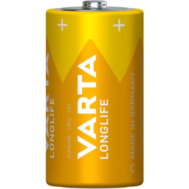 ALKALNI BATERIJSKI VLOŽEK VARTA LR14 BL/2 LONGLIFE