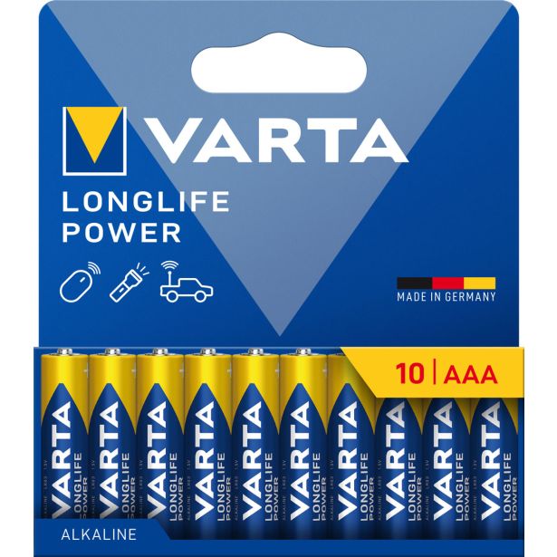 ALKALNI BATERIJSKI VLOŽEK VARTA POWER AAA 10/1 LONGLIFE