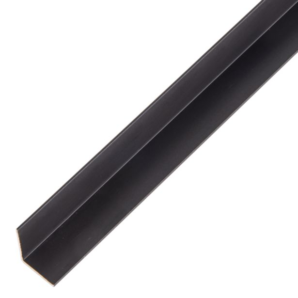 KOTNI PROFIL ALBERTS ALU 15X15X1X1000 MM ČRNO ELOKSIRAN