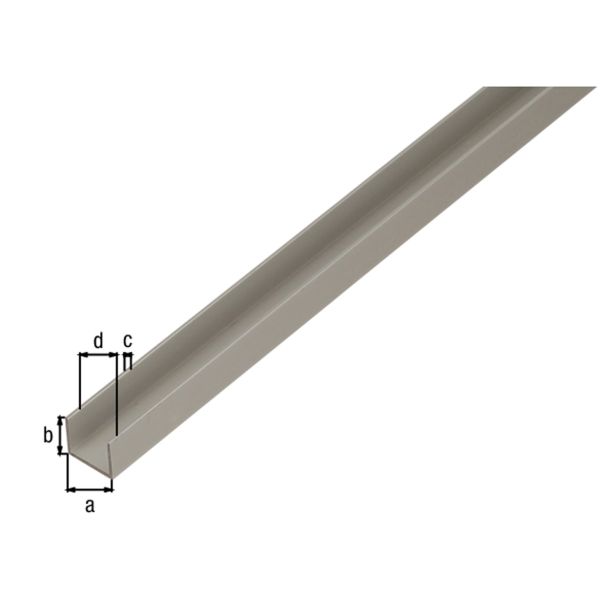 U-PROFIL ALBERTS ALU 15X19X15X1.5X1000 MM SREBRNO ELOKSIRAN
