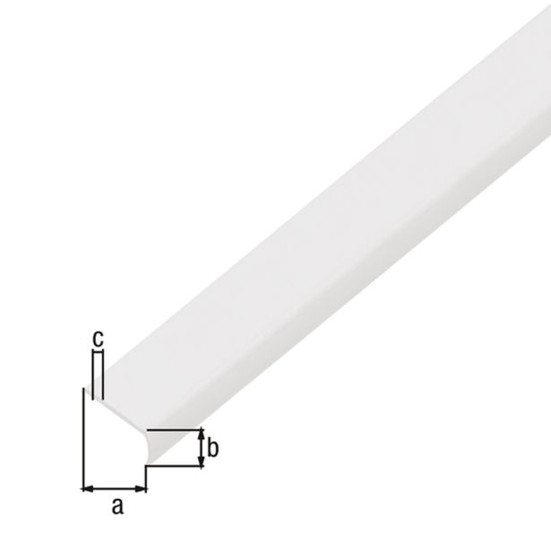 KOTNI PROFIL ALBERTS ALU 26X6X1.3X2000 MM POLKROŽNO ZAROBLJEN