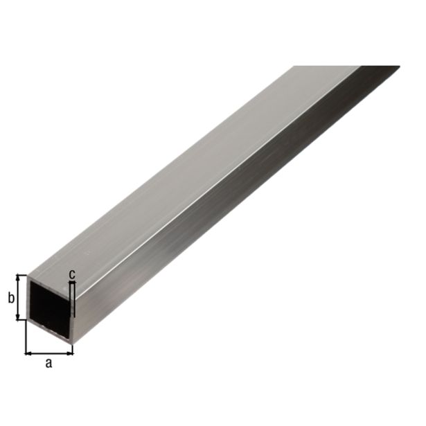 KVADRATNA CEV ALBERTS ALU, 25X25X1.5X2600 MM