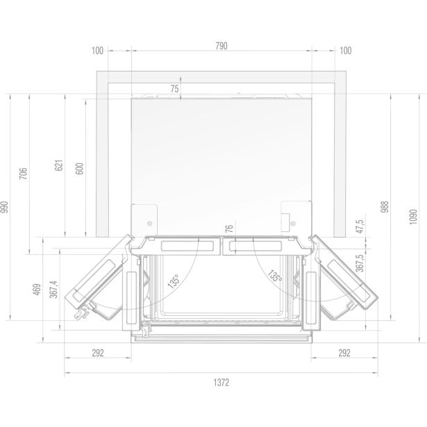 AMERIŠKI HLADILNIK GORENJE NRM818EUX