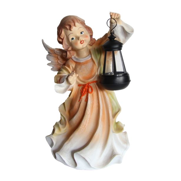 FIGURA, OKRASNA ANGEL S SOLARNO LUČKO VIŠ. 40 CM