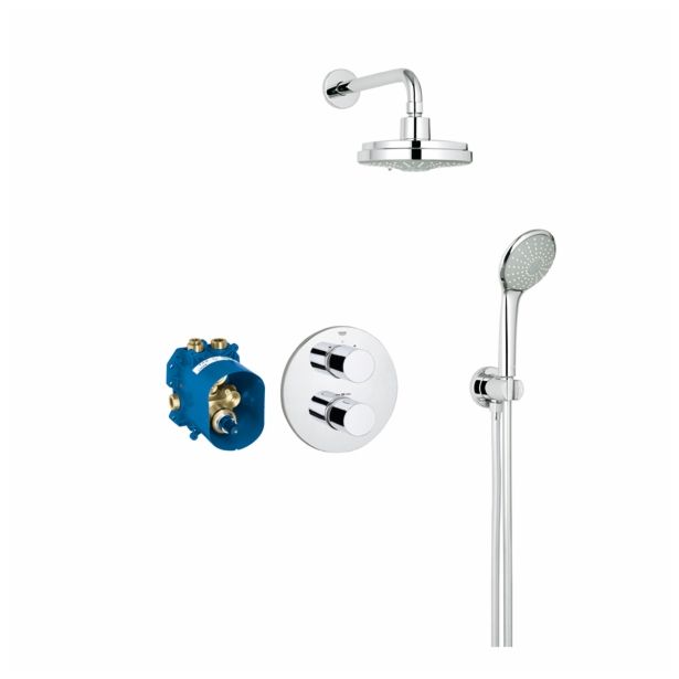 ARMATURA IN PRIKLJUČEK GROHE GROHE GROTHERM SET KOMPLE KOMP PODOM. TERM. TUŠ SET