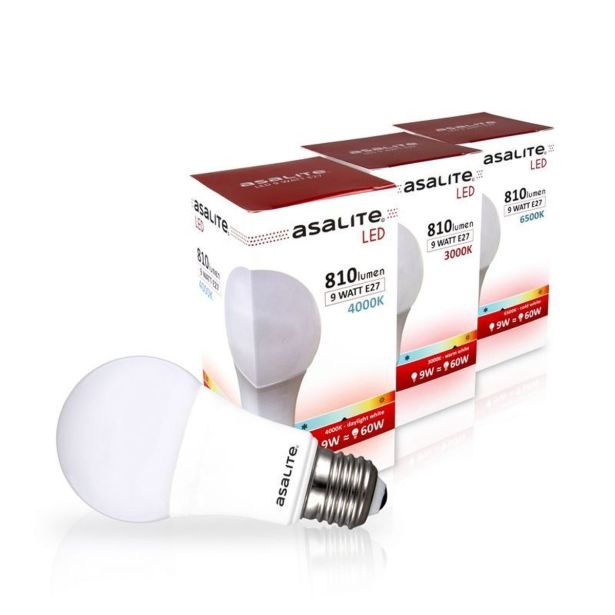 ASALITE LED SIJALKA E27 9W 4000K 810LM