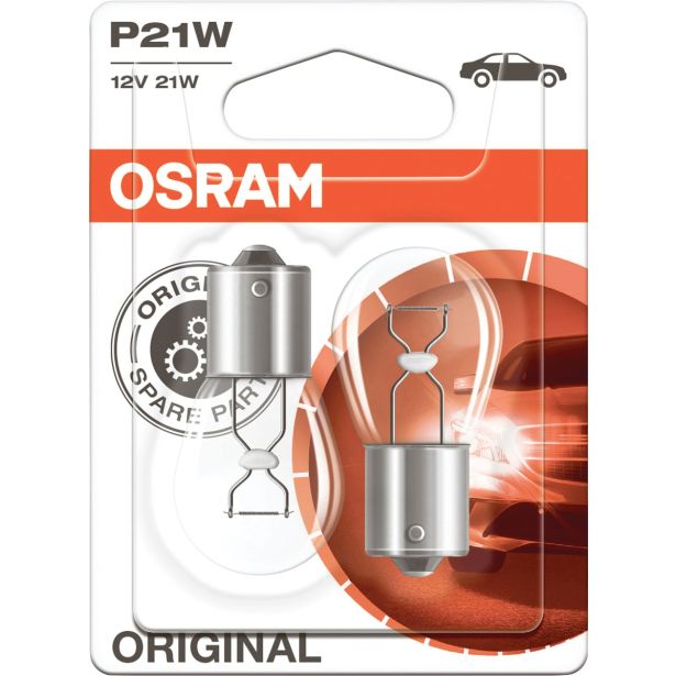 AVTOMOBILSKA ŽARNICA OSRAM 12V 21W BA15S P21W 2/1