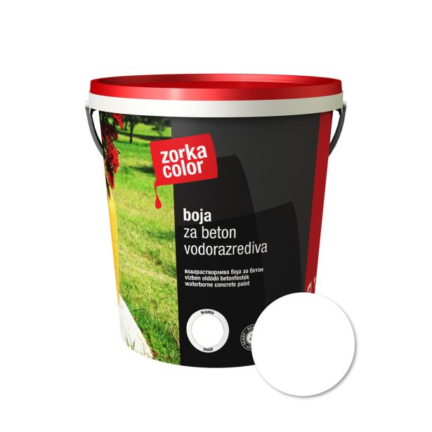 BARVA ZA BETON ZORKA COLOR BELA 1503 0.75 L