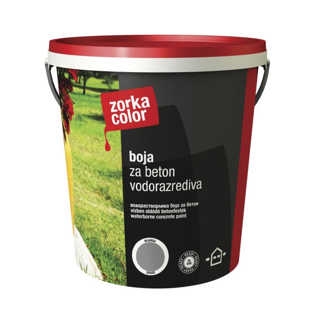 BARVA ZA BETON ZORKA COLOR SVETLO SIVA RAL 7040 0.75 L