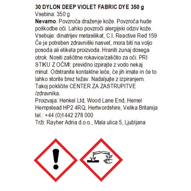 BARVA DYLON VIJOLA 350 G ZA TEKSTIL