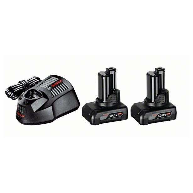 SET AKUMULATOR IN POLNILNIK BOSCH 2 X GBA 10.8V, 4.0 AH O-B + AL 1130 CV