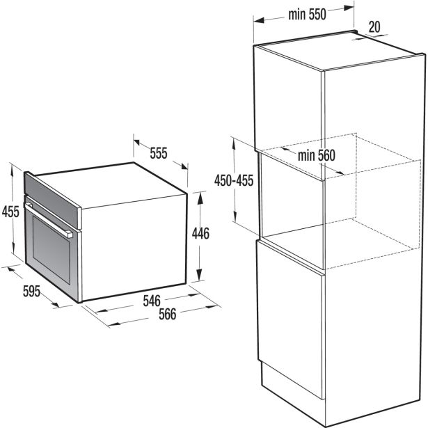 VGRADNA PEČICA GORENJE BCM598S17BG