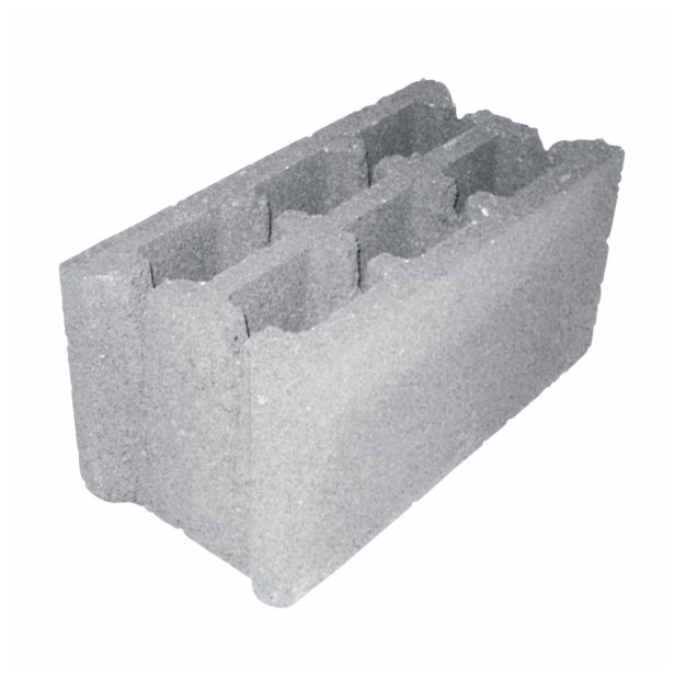 BETONSKI BLOK OBLAK GROUP NBB 20 19X19X39 CM CEMENTNO SIV