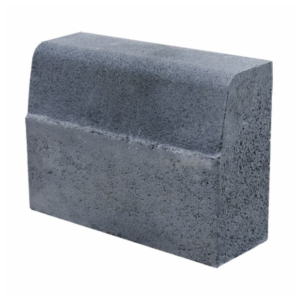 BETONSKI ROBNIK GOREC 12X33X25 CM DVOSLOJNI-SIV