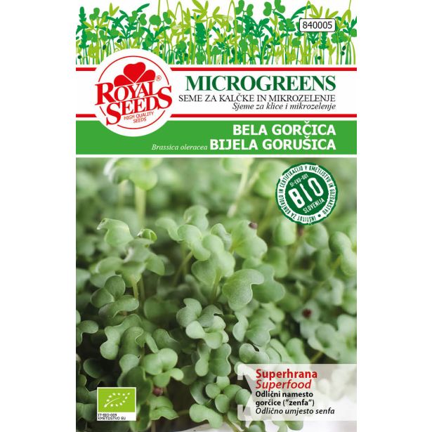 SEME VRTNINE ROYAL SEEDS BIO BELA GORČICA