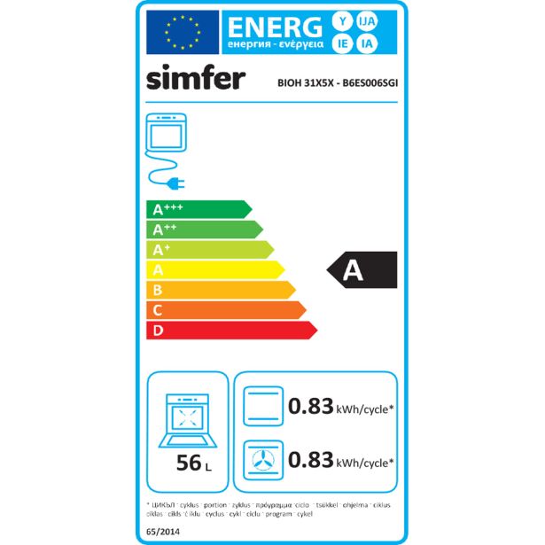 VGRADNA PEČICA + PLOŠČA SIMFER BIOH31X5X