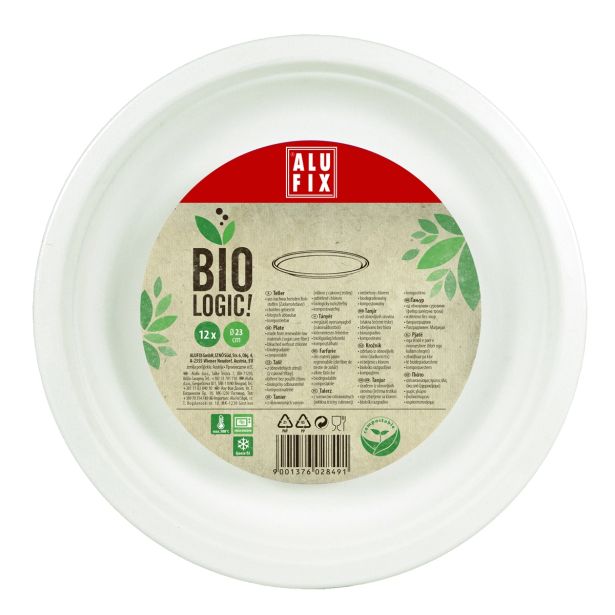 PIKNIK PROGRAM ALUFIX BIORAZGRADLJIV KROŽNIK FI 23 CM 12/1 BIOLOGIC!
