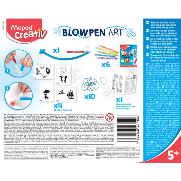 USTVARJALNI SET MAPED BLOW PEN