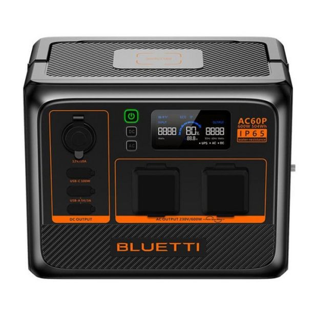 BLUETTI AC60P PRENOSNA POLNILNA POSTAJA 600W/ 504WH