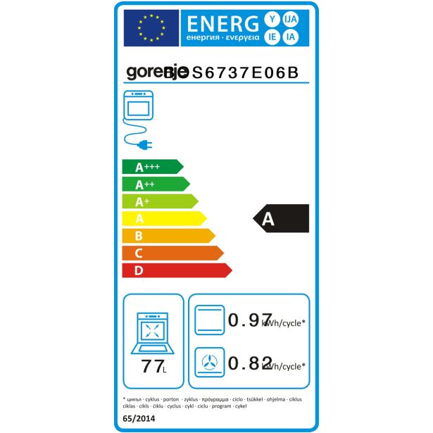 VGRADNA PEČICA GORENJE BOS6737E06B