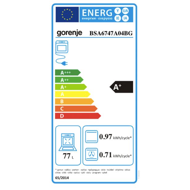 VGRADNA PEČICA GORENJE BPSX6747A05BG